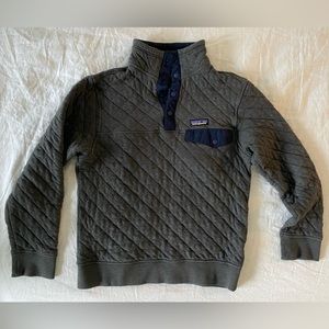 Organic cotton snap-t pullover men’s xs